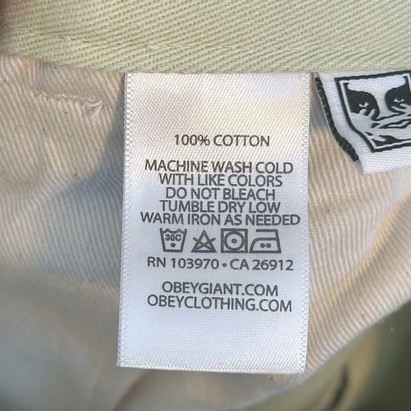 OBEY Women's Brighton Crop Carpenter Pant In Cucumber Size 30 - Picture 7 of 7